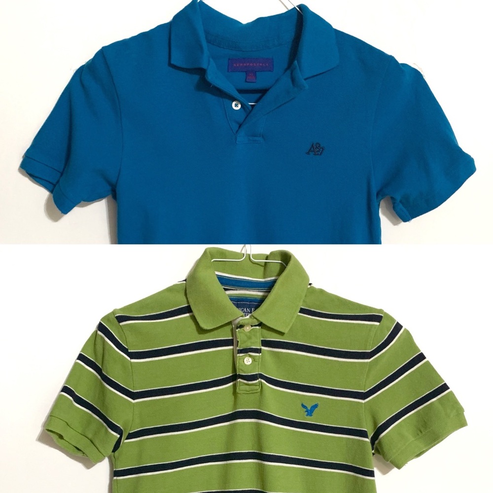 American Eagle Aeropostale Mens Polo Shirts Xsmall
